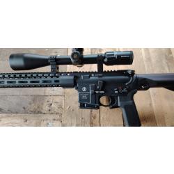 PAC SHEIMSSER SP 17 Cal 222 Rem, réarmement linéaire, lunette, réducteur de son