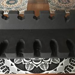 Support pour armes de poings en mousse rigide