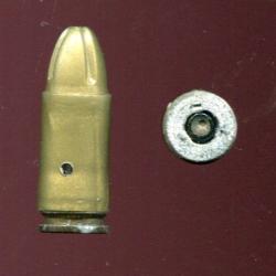 9 mm Parabellum &agrave; blanc cin&eacute;ma plastique dor&eacute; - Fabrication GEVELOT Film Le Jour Le PLus Long