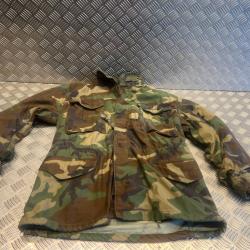 veste de campagne camouflage M-1965 armée américaine militaire vintage 1990 taille s