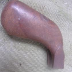 crosse de pistolet ancien poudre noire