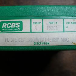JEU D'OUTILS (RELOADING DIE SET) CALIBRE .300 WEATHERBY MAGNUM