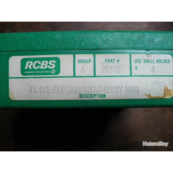 JEU D'OUTILS (RELOADING DIE SET) CALIBRE .300 WEATHERBY MAGNUM