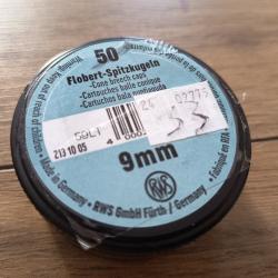 Cartouche Flobert 9mm RWS Conique