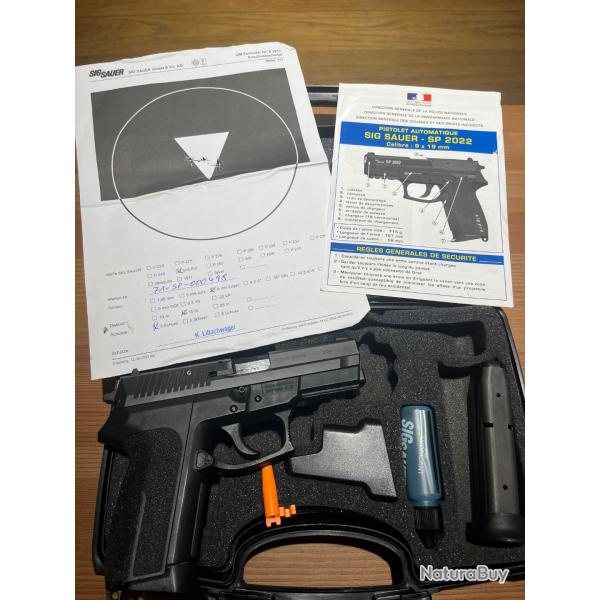 SIG SAUER SP2022 9X19 + ACCESSOIRES REF 498