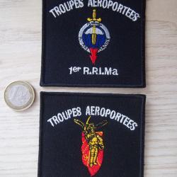 parachutiste lot écussons troupes aéroportées insignes collection