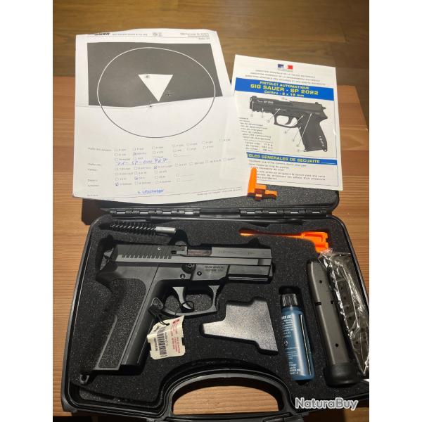 NEUF - SIG SAUER SP2022 9X19 + ACCESSOIRES REF 467