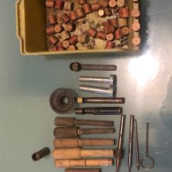 Lot ancien mat&eacute;riel de chasse confection cartouche