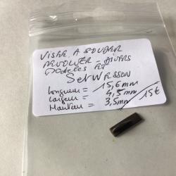 VENDU PAR LE-CUIRASSIER MENTONNET VISEE A SOUDER DE REVOLVERS TYPE SMITH ET WESSON