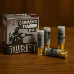 Wahoo lisse ! - Cartouches Tunet Commando training Slug - cal.12 - Boîte de 25
