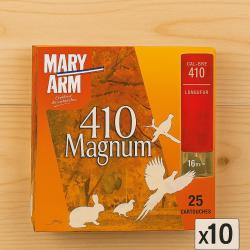 Wahoo lisse ! - Cartouches Cal.410 Mary arm 4.9g - Balle Gualandi - 250 cartouches