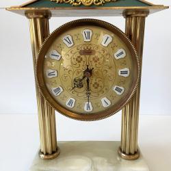 Vintage Pendulette Pendule Horloge Portique VEDETTE Made in France Grecque