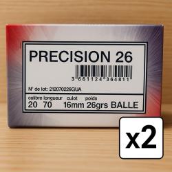 Wahoo lisse ! - Cartouches France Munitions Precision 26 - Cal. 20 x2 boites