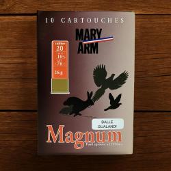 Wahoo lisse ! - Munitions Mary Arm Cal.20 Gualandi - 10 cartouches