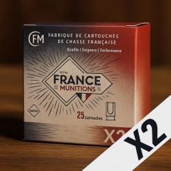 Wahoo lisse ! - Cartouches France Munition Normale BG Cal.12 Plomb 7/8 - 50 cartouches