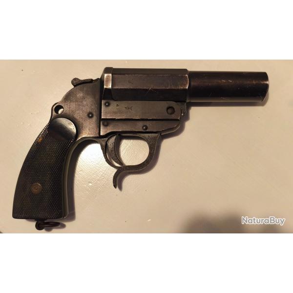Pistolet lance-fuse allemand WW2 - Walther LP34 ac41 (1941) - Original numrot - tat collection