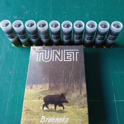 Lot de 15 cartouches TUNET Brenneke
