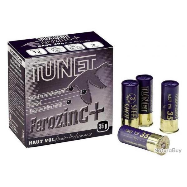 Wahoo lisse ! - Cartouches Cal.12 Tunet Haut Vol Frozinc+ 35g BJ plomb n2 - 25 cartouches