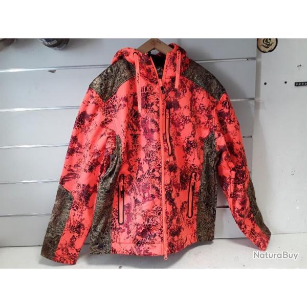 Blouson Prohunt ZIPPE WOLF camo orange HAUTE VISIBILITE TOP PRODUIT A SAISIR