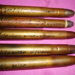 LOT DE 5 CARTOUCHES  ANGLAISE POUR L'AFRIQUE