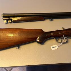 Fusil Drilling allemand SEMPER KRIEGHOFF à SUHLZF9WALDSCHUTZ, canons juxtaposés