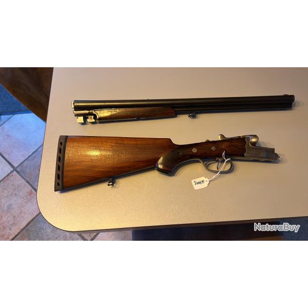 Fusil Drilling allemand SEMPER KRIEGHOFF  SUHLZF9WALDSCHUTZ, canons juxtaposs