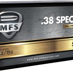 Wahoo Poing/Cat.B ! - Munitions MFS 38SP FMJ FP 10.2G 158GR x1 boîte