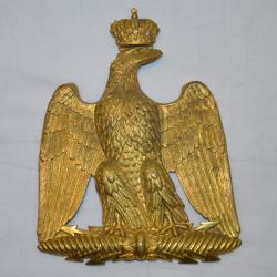 PLAQUE DE SABRETACHE OFFICIER HUSSARD & CHASSEUR-CAVALERIE SECOND EMPIRE-NAPOLEON III-GUERRE DE 1870