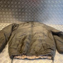 veste doudoune thermique grand froid r&eacute;versible mil-tec vert ou marron taille m