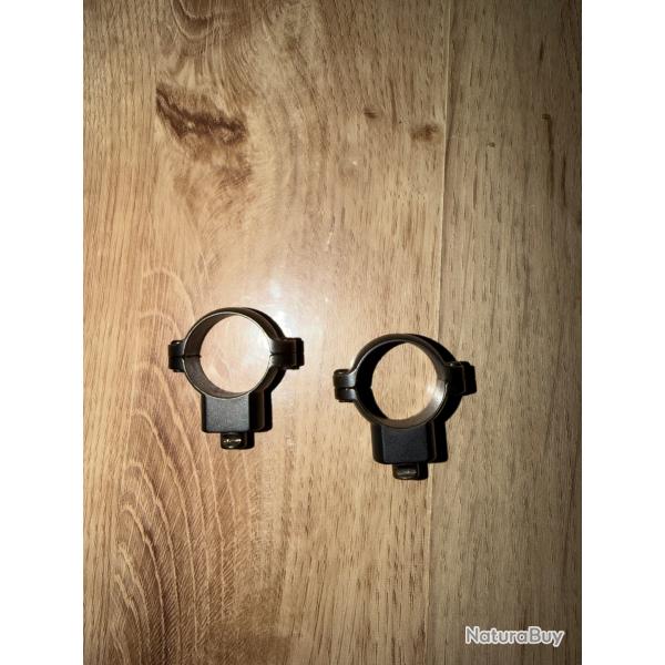 Colliers type LEUPOLD QR Diamtre 25,4mm Hauteur 10mm (haut)