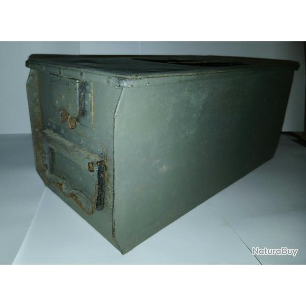 Caisse  munitions allemande  deux compartiments WW1 pour mitrailleuse MG08