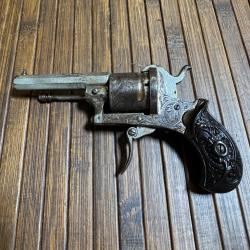 REVOLVER GRAVÉE 7 mm A BROCHE THE GUARDIAN AMERICAN MODEL 1878