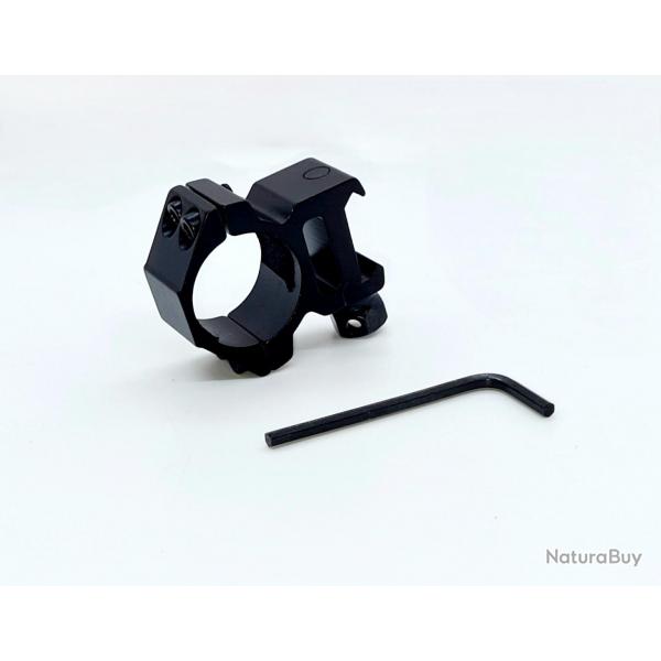 SUPPORT TACTIQUE ATTACHE LAMPE PICATINNY AVEC PROTECTION ANTI RAYURE. NEUF