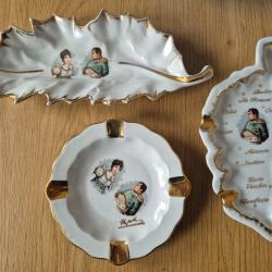 Lot assiettes porcelaine Napol&eacute;on Bonaparte