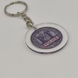 Porte cl&eacute; plexi police nationale judiciaire