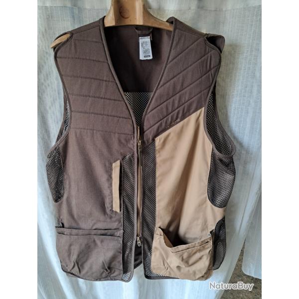 Gilet chasse " ball-trap " Solognac  3XL