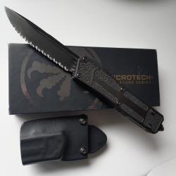 Microtech Scarab II Shadow full serrated