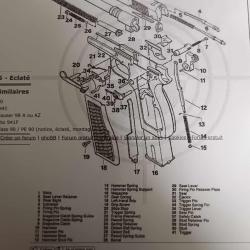 tringle de chien complet  pieces  12 13  14 14 GP 35  Belge