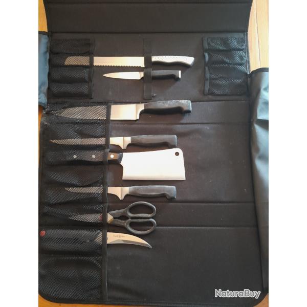 Lot de couteaux de cuisine Zwilling + malette de transport