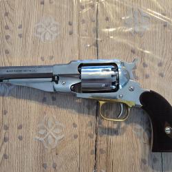 revolver pietta 1858 remington new model army sheriff inox plaquettes quadrillees