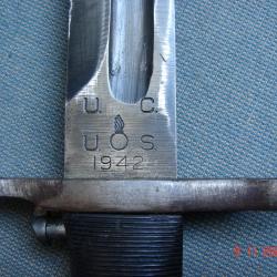 Baïonnette US M1905 UTICA 1942 avec son rare fourreau M3 Detroit Gasket, US WW2