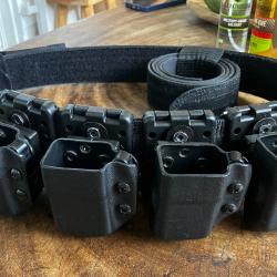 CEINTURON DE COMPETITION TSV COBRA AVEC PORTE CHARGEUR GLOCK OU SIG