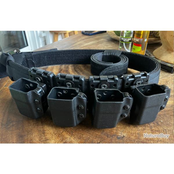 CEINTURON DE COMPETITION TSV COBRA AVEC PORTE CHARGEUR GLOCK OU SIG