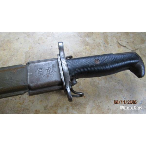 baionnette GARAND WW2 US 1 type army UC US grenade ordnance flaming bomb departement seconde guerre