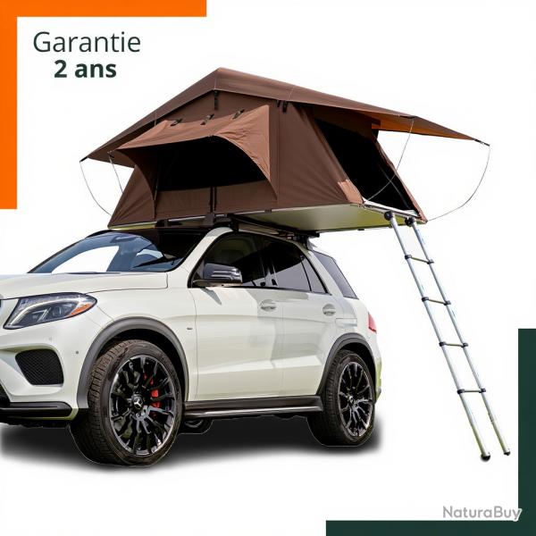 Tente de toit de voiture pour 3 personnes - Eclairage LED intgre Livraison rapide - Garantie 2 ans