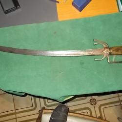 Sabre marocain NIMCHA à lame courbe