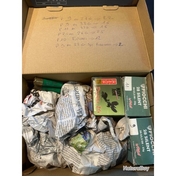 Lot de cartouches cal 28