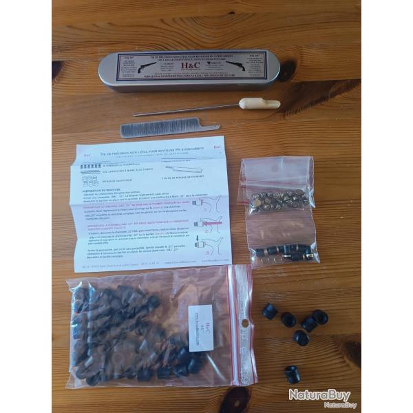 TIR DE PRECISION NON LETAL POUR REVOLVER .44'' PN A PERCUSSION + boite d'amorces