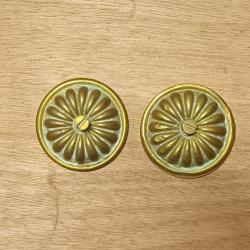 Pièces détachées pour casque anciens, en laiton sapeurs pompiers