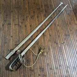 BEAU SABRE D'OFFICIER D'INFANTERIE MODÈLE 1882 MANUFACTURE NATIONALE DE CHATELLERAULT 1912 WW1 14-18